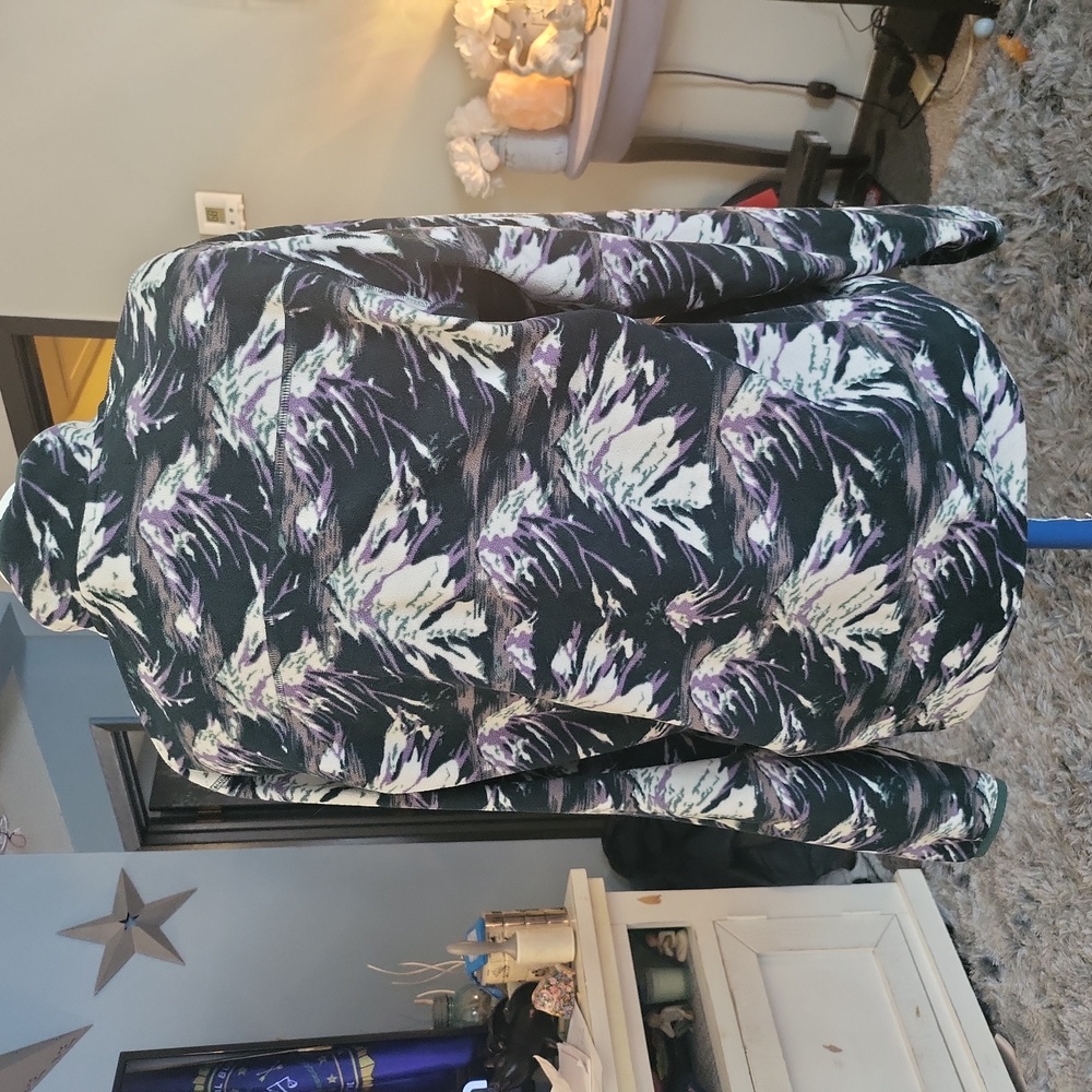 Eddie Bauer Fleece 1/4 Snap Mountain Print Pull-Over Sz M - Picture 4 of 6